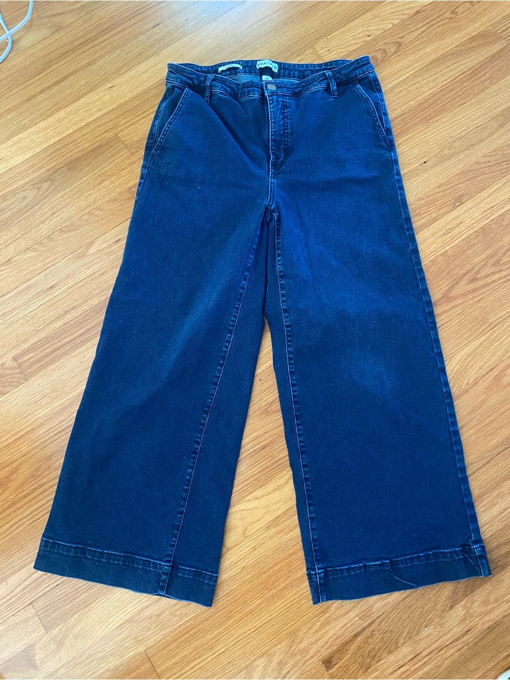 Ava & Viv Wide-Leg Jeans in Deep Blue